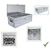 Produktbild Praktische UNIVERSALE DEICHSELBOX Alu Werkzeugbox Staubox Transportbox Aufbewahrungsbox Lagerbox Staukasten Alubox Alukiste für PKW Anhänger 76 x 36 x 25 cm abschließbar wetterbeständig