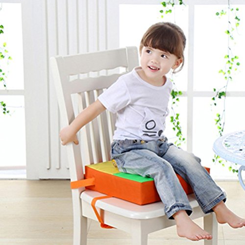 NUOLUX Baby Kinder Kinder Esszimmer Stuhl Booster Polster Sitze zerlegbar und verstellbar Booster Hochstuhl Sitzauflage (Orange) - 8