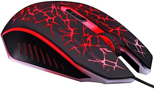 Vivilida Wired Game Mouse Notebook Office Silent Silent Geek Increase, Colorful Illusion