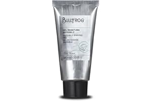 Bullfrog - Gel de Rasage Invisible : Gel de Protection pour Rasage Précis, Haute Définition, Formule Rafraîchissante, 95,4% d'Ingrédients Naturels, 100 ml