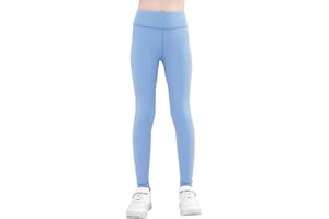 SEAUR Mädchen Sport Leggings Lang Yogahose Einfarbig Eng Jogginghose Laufhose Sporthose Trainninghose - 90-155 cm