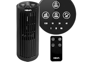 ‎EBERG HEVA PIX – Domowy wentylator kolumnowy z pilotem, LED, cichy wiatrak biurkowy wieżowy