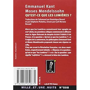 Qu'est-ce que les Lumières ? Livre en Ligne Qu'est-ce que les Lumières ? Livre en Ligne - Telecharger Ebook