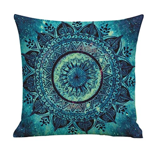 Hunpta Freizeit bunt Baumwolle Leinen Kissen Abdeckung Throw Kissen Fall Sofa Home Decor für Platz auf der Sofa, Café, Bibliothek, Buchhandlung, Party, Club. (B)