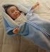 BonBon Baby Plush Baby Sac/Blanket with zip through and Collar. Pink. Baby girl