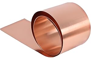 Pure Copper Sheet Thin Metal Sheet 99.99% CU Sheet Roll, High Purity Pure Copper Tape 0.5mm x 40mm x 1000mm/1m from Coavoo