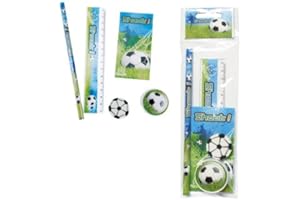 Disok – Set 5 unità, cancelleria Calcio, idea regalo – Pensieri, regali e ricordi per bambini che amano il calcio, per comunione, compleanno, diplomi. Pensieri originali e convenienti per bambini.