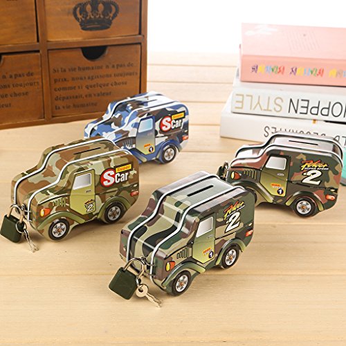 Generic Kreative Sparschwein Auto Modell Münze Geld Sparen, um gute Gewohnheit der Kinder zu Verbessern, Geschenk, kinder Zimmer Dekoration, Tischdekor - 8