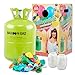 Produktbild BallonGaz Helium Ballongas XXL Einwegflasche (Made in Europe) + 50 bunte Latexballons (Ø 30cm) + 2x Polyband