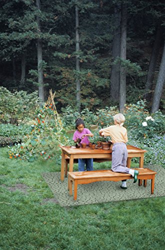 UPP® Gartenplatten 30x30cm/ Terrassenplatten/ Gartenweg/ Beetplatten/Bodenplatte (24 Teile, Stone) - 2