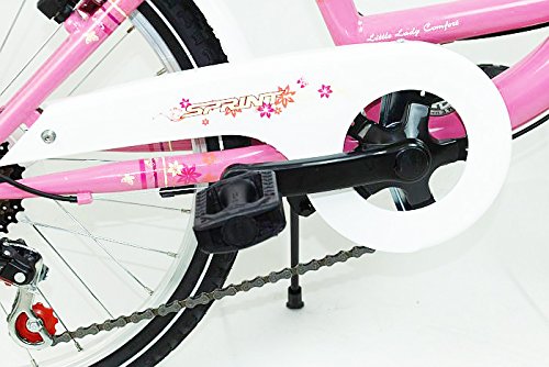 20 Zoll Kinderfahrrad Cityfahrrad Mädchenfahrrad Kinder City Fahrrad Citybike Starlet Pinkweiss - 4