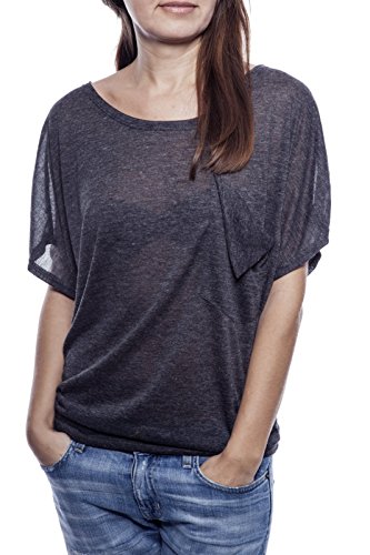 Ella Manue Ladies Women Oversize Shirt Emma Femme Chemise, Size: S, Color: Graphit