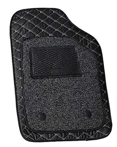 Jeet Enterprises car Foot mats 7d Design Universal car mats Set of 5 pc for Maruti Swift/Dzire/Celerio/S-presso/Ritz/Old wagonr/A-star/SX4/Alto All Model (Black)