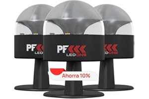 PF LED ONE - Luz Emergencia Coche Homologado DGT Obligatoria a partir de 2026, Baliza V16 Homologada DGT con Geolocalizador, eSim y Datos pagados hasta 2038, V16 con Geolocalización (3 PACK NEGRO)