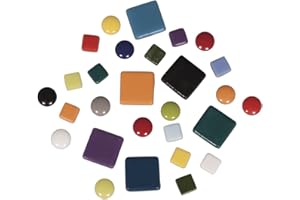 Rayher Fancy tesselles mosaïque verre, ø12mm env. 395pcs multicolore, 14830000