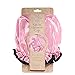 PINK LADIES SHOWER CAP SILK SATIN WOMENS WATERPROOF ELASTICATED BATH HAT SALON HAIR