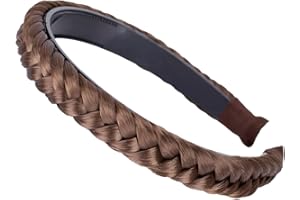 ‎CAISHA CAISHA Haarreifen Zopf Geflochten Haarteil Haarband Kopfschmuck Haarschmuck Braun HHR3