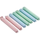 Poşet Klipsi 10 cm &ndash; Gıda Poşeti Kapatma Mandalı, 6 Adet &Ccedil;ok Ama&ccedil;lı Plastik Klips, Mutfak ve Saklama i&ccedil;in (Renkli Set)