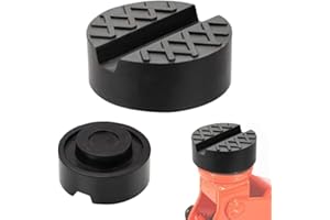 TAKEYFAITHER Rubber Jack Pad Universal Rubber Pad Slotted Rubber Jack Pad Frame Rail Protector Trolley Jack Workshop Tool 65 X 33mm