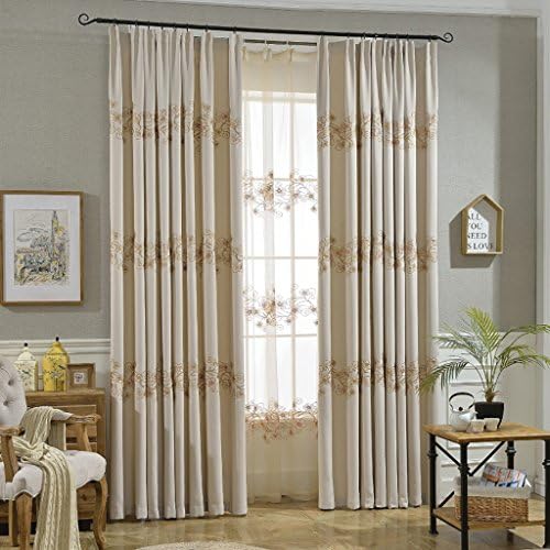 Curtains Super Soft Solid Thermal Insulated Blackout Curtains Noise Reduction Anti-UV Curtains Thickened Curtains Bedroom Living Room Balcony Hook Up Curtains (one pair) ( Size : 300cm*270cm )