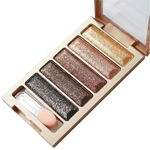 Oyedens 5 Color Glitter Shimmer Eyeshadow Makeup Eye Shadow Palette (3#)