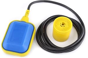 MADEZZ Interruptor De Flotador, Cable del Interruptor De Flotador Fluido LíQuido Sensor del Controlador del Nivel del Agua para El Tanque De Agua / Bomba De Sumidero / Sistema SéPtico(1.9M)