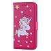 Produktbild Samsung Galaxy A5 2017 Hülle, CXTcase Samsung A5 2017 Einhorn Glitzer Flip Cover Lederhülle Tasche Handyhülle mit Standfunktion Card Holder Kunstleder Handytasche Schutzhülle für Samsung Galaxy A5 2017 Rose