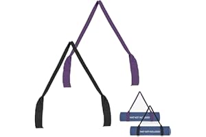HJDJBD 2 Stück Tragegurt Yogamatte,Gymnastikmatte,Fitnessmatte,Yogatasche,Sportmatte Strap,Yoga Matte,Verstellbare Gurt Baumwolle Yogamattenriemen Yogamatten Halteband für Tragen,Verstauen,Organisieren