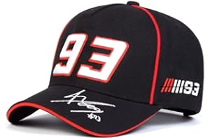 PRORACER Casquette de Pilote 93 de compétition de Moto (Noir)