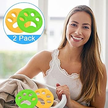 Lot De 2 Boules Anti-poils Pour Machine à Laver – Réutilisables, En PVC, Capture Poils Et Peluches