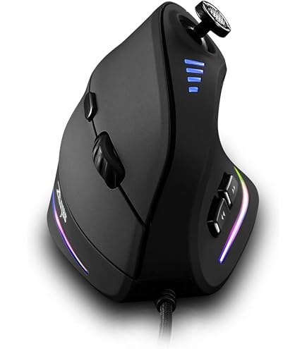Souris Gamer Sans Fil Verticale - 12 Boutons, Joystick, 24000 DPI, Bluetooth/2.4G