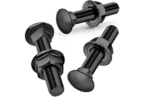 SWTYExt 25 Piezas Tornillos de Cerradura M5x50mm Tornillos Cabeza Plana Acero Inoxidable 304 con Tuercas de Brida M5 DIN 6923 para Decoración Hogar Construcción Maquinaria Industrial