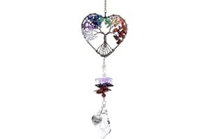 GYOUNGT Mothers Day for Mum Gift, Crystal Suncatcher Gifts Suncatcher Birthday Gifts I Love You Mum Presents Christmas Hanging (heart)