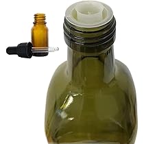 Bottiglie Vetro Scuro Per Olio E Aceto 100 Ml - Kit Da 20 Con Tappo Salvagoccia, Made In Italy - Foto 6
