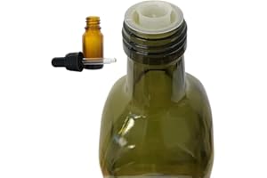 Firmadigaranzia srl - 6 pz - Bottiglie Per Olio E Liquore 1000 ml - Marasca Quadre In Vetro Uvag con Dosatore Salvagoccia e Tappo Ermetico - Made In Italy - Uso professionale e domestico