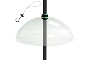 DENNY INTERNATIONAL Universal Bird Feeding Station Baffle Dome For Stop Squirrels Stealing Bird Feed by Crystals®