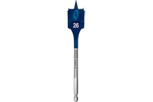 Bosch Professional 1x Brocas fresadoras planas Expert SelfCut Speed (para Madera blanda, Aglomerado, Ø 26,00 mm, Longitud 152 mm, accesorios Taladro de impacto rotativo)