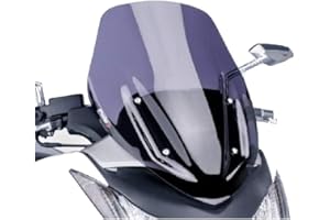 Puig 6283F Parabrezza V-Tech Line Sport per Motocicletta Honda Integra 700 2012, Scuro Affumicato, M