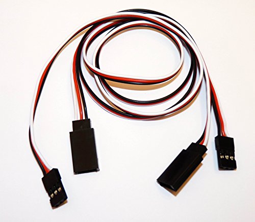 Preisvergleich Produktbild 2 Stück Servokabel 50cm Servo Verlängerungskabel 500mm