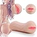 Produktbild Masturbator aus weichem realistischem Material für Deep Throat Oralsex Vergnügen, PALOQUETH 3D lebensechte Zunge Zähne Vagina Taschenmuschi für festen Sog
