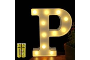 ‎HONPHIER HONPHIER® Buchstaben Lichter Alphabet Lampe LED Brief Beleuchtung Buchstabe Licht Beleuchtete Buchstaben Nachtlichter Dekoration für Geburtstag Party Hochzeit Kinderzimmer (P)