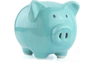 KOHIENWO Alcancía, Hucha para niñas, niños, niños, una Nueva Hucha Blanca para niños, niñas, niños, Adultos, Hucha (Blanco) (Azul, M)