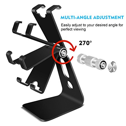 Multi-Winkel Handy StÃ¤nder, Phone StÃ¤nder, Handyhalterung, iPhone Dock, Wiege, Einstellbare Lade & Anti-Skid Handy Halter fÃ¼r Samsung, Tisch ZubehÃ¶r, Schreibtisch, E-Reader, andere Smartphone