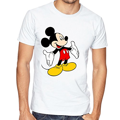 Limit Fashion Store - Mickey Mouse Style White Unisex T-Shirt RS.399.00