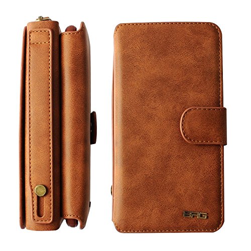 Galaxy S8 H  lle  Lively Life PU Leder Wallet H  lle Multifunktions Abnehmbare Rei  verschluss Schutzh  lle Flip Case Cover mit Kartenf  cher Card Slo