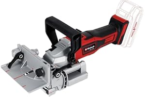 Einhell Akumulatorowa frezarka nutowa TE-BJ 18 Li-Solo Power X-Change (18 V, Li-Ion, bezstopniowa regulacja kąta/wysokości, 6 poziomów regulacji głębokości, bez akumulatora i bez ładowarki)