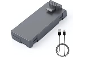 Ameta Drone Batteria 3.7V 1600mAh Li-po Batteria Ricaricabile e Cavo USB per S20 Lite RC Quadcopter Drone Nero