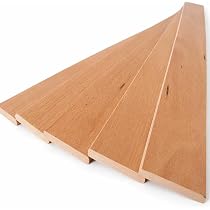 Latte 59,5 cm 595mm Largeur 80mm épaisseur 8mm bois hêtre durable | Sommier lit canapé clic clac bz | 7 plis rechange renfort résistant soutien