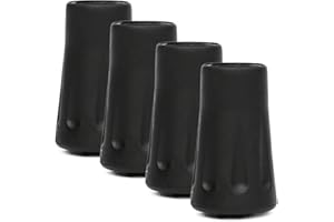 ASYKNM 4 Pieces Embout Canne de Marche, Embouts en Caoutchouc pour Bâtons de Marche, pour bâtons de Marche Nordique Trekking Protecteurs pour Asphalte Tampon pour Bâtons de Trekking