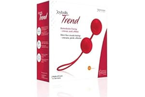 JOYDIVISION Joyballs Trend Duo, Rojo, Bolas de Amor Originales, Bolas de Entrenamiento del Suelo Pélvico Hechas de Silikomed